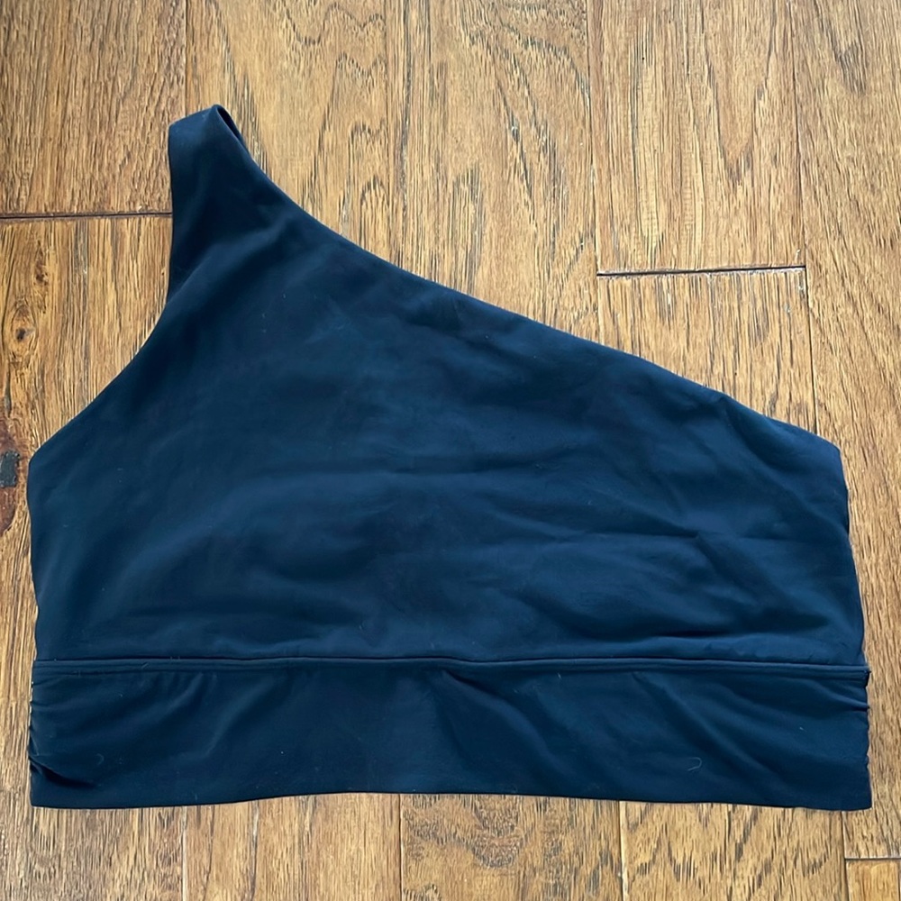 Athleta one shoulder Athena bra size large black